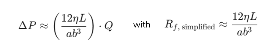 Formule for flow rate calculator